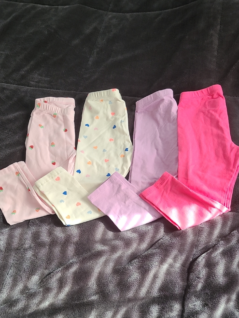 Cat & Jack Light Pink and Cream Girls Leggings